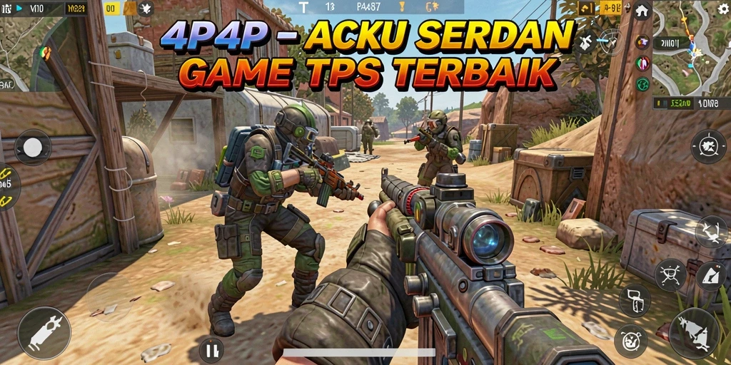 Tangkapan layar utama gameplay TPS dari 4P4P yang mendebarkan.