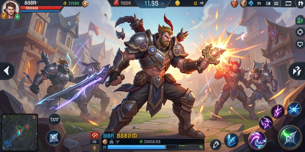 Tangkap aksi seru pertempuran MOBA dalam 888R.
