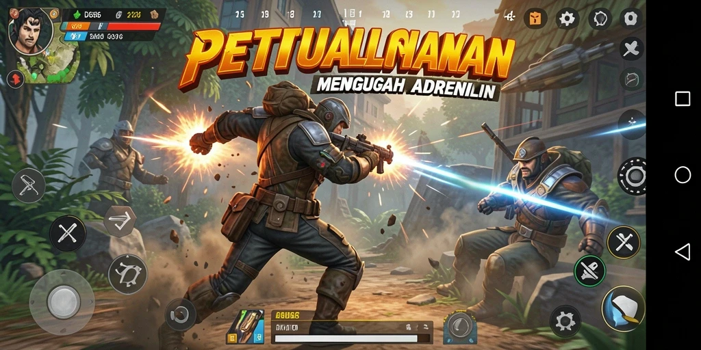 Tampilan aksi seru dari gameplay DMD686.