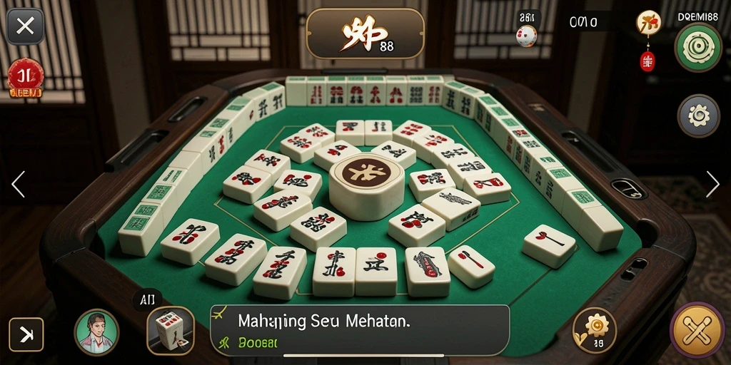 Screenshot gameplay DOREMI88 menampilkan tantangan Mahjong yang mendebarkan.