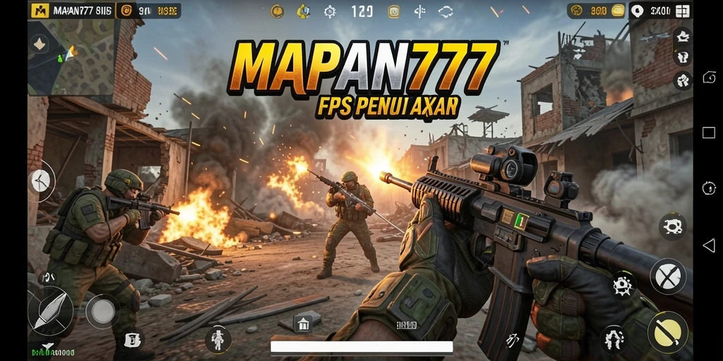 Tampilan gameplay seru dari MAPAN777, pertempuran dengan grafis menawan.