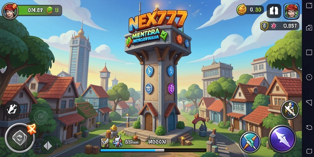 Tampilan gameplay Tower Defense yang seru dan menantang.