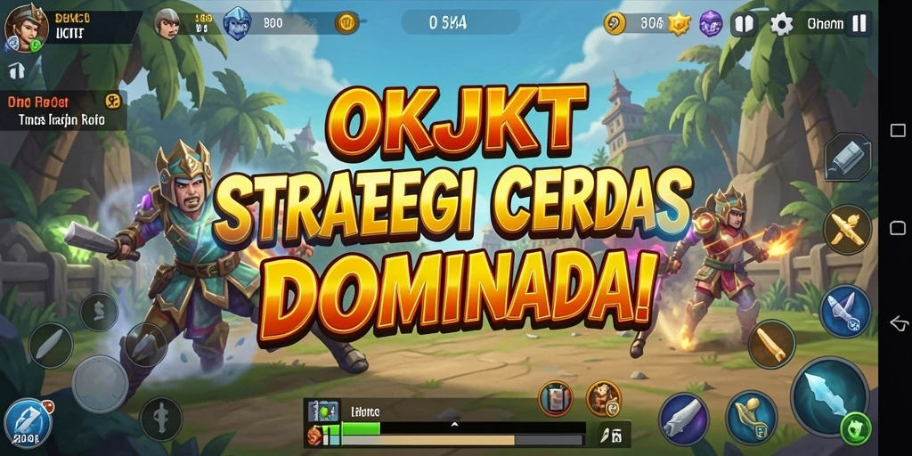 Tampilan gameplay mengasyikkan dalam OKJKT dengan strategi mendalam.