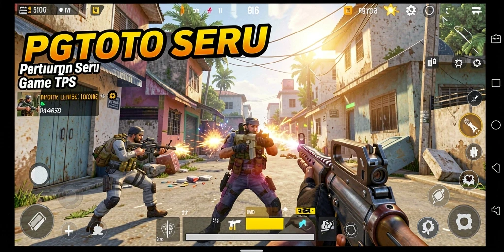 Tampilan menarik dari gameplay TPS PGTOTO yang seru.