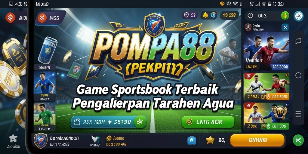 Tampilan utama POMPA88 dengan berbagai pilihan taruhan olahraga.