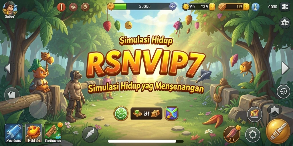 Screenshot utama RSNVIP7 menunjukkan gameplay simulasi yang menarik.