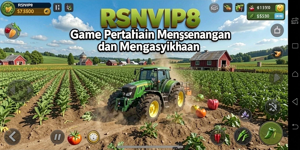 Screenshot RSNVIP8 menampilkan aktivitas berkebun yang seru dan interaksi dengan pemain lain.