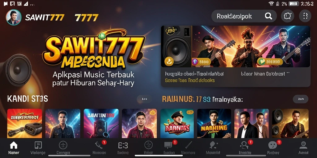 Screenshot SAWIT777 menampilkan permainan musik yang interaktif dan menarik.