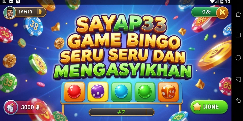 Tampilan gameplay Bingo di SAYAP33 yang seru dan interaktif.