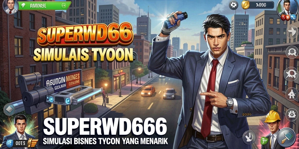 Tangkapan layar SUPERWD666 menampilkan aksi gameplay Tycoon yang mendebarkan.